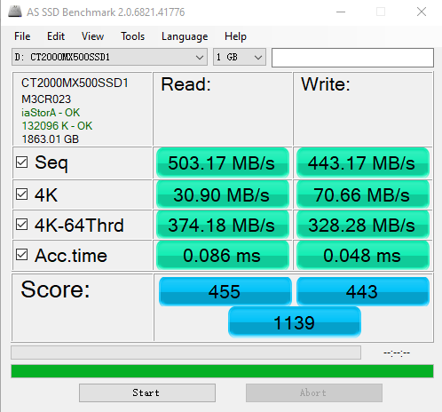 SATA SSD 性能测试