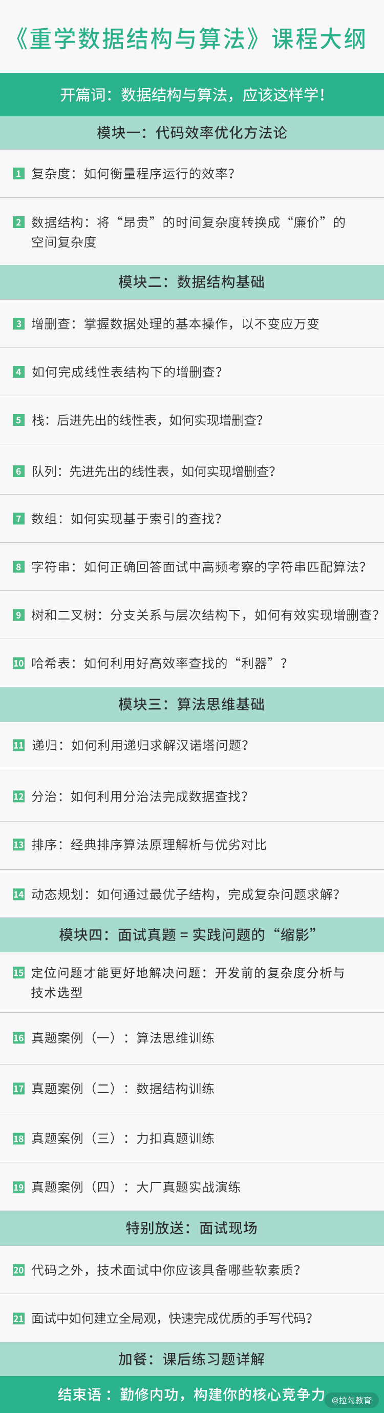 课程知识结构